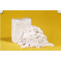 Géptörlő rongy, fehér 100% pamut 10kg/bála