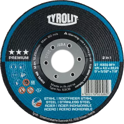 Tyrolit 125x7,0x22,23 Inox Premium